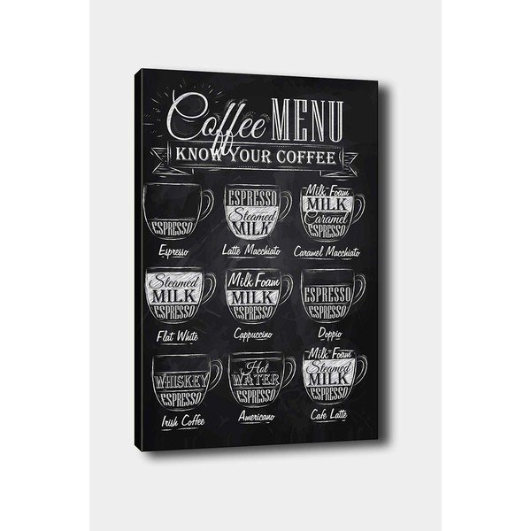 Maal 50x70 cm Coffee Menu - Wallity-image-2
