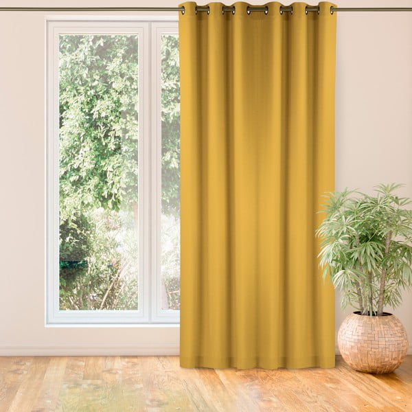 Kardin sinepi värvi 140x300 cm Carmena - Homede-image-1