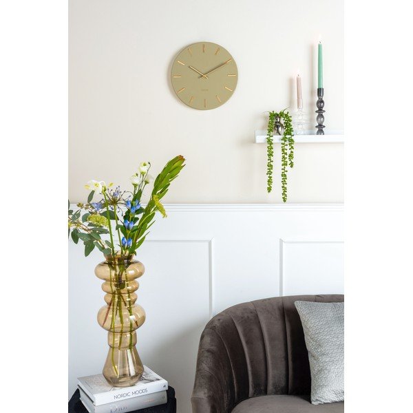 Oliivroheline seinakell, ø 30 cm Charm - Karlsson-image-1