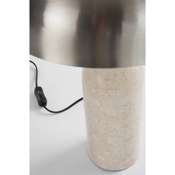 Hõbedast travertiinist laualamp (kõrgus 46 cm) Ina - Jotex-image-4