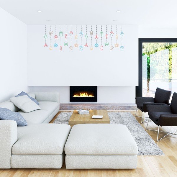 Vánoční samolepka Ambiance Garland-image-1