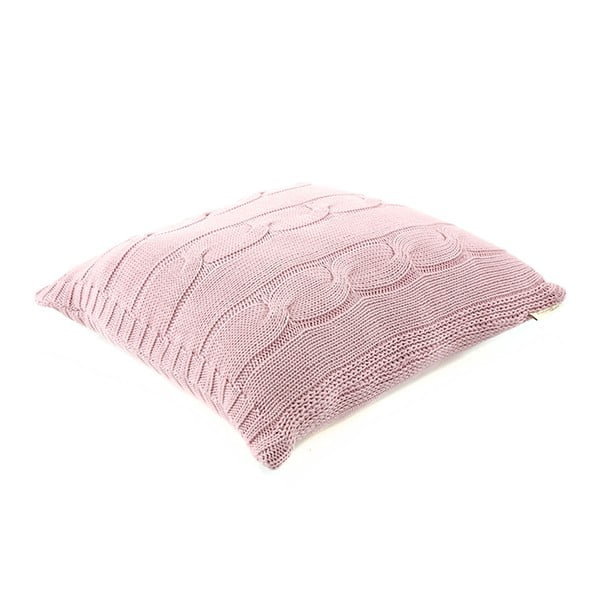 Růžový bavlněný povlak na polštář Buro