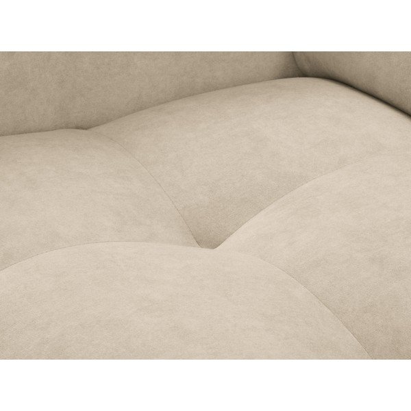 Beeži värvi sametpinnaga lamamisnurga diivan , paremas nurgas Nico - Milo Casa-image-1