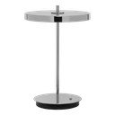 Hõbedane dimmerdatav LED lauavalgusti metallist lambivarjuga (kõrgus 31 cm) Asteria Move - UMAGE