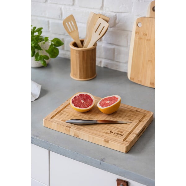 Bambusest köögitarvikute komplekt 8 tk koos alusega - Bonami Essentials-image-1
