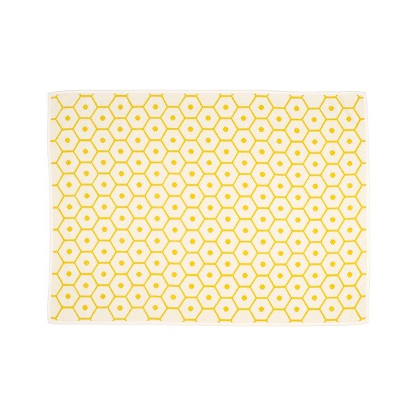 Kollane villane tekk 140x180 cm Honey Lemon - Pappelina-image-1