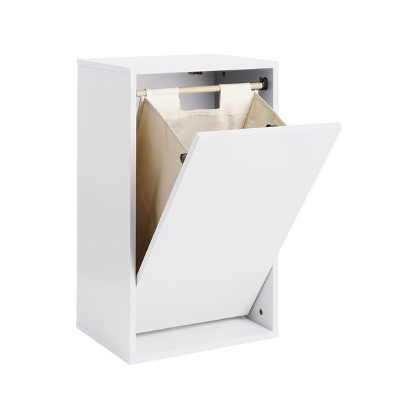 Valge seinale kinnitatav pesukorv Laundry Box - ReCollector