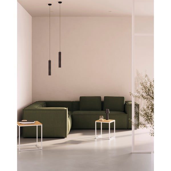 Must rippvalgusti metallist varjuga ø 8 cm Maude - Kave Home-image-1