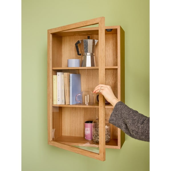 Rippuv riiul tammepuidust naturaalses värvitoonis 50x80 cm Panorama - Hübsch-image-4