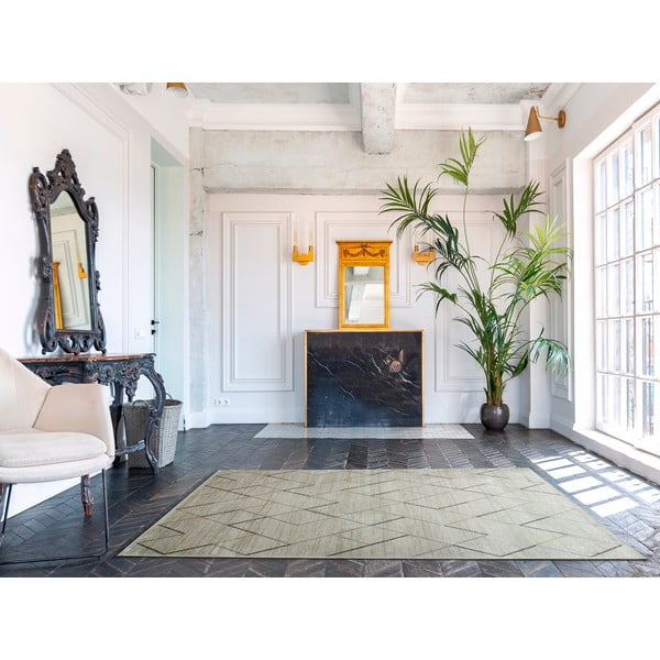 Kreemjas viskoosist vaip Belga, 70 x 110 cm - Universal-image-1