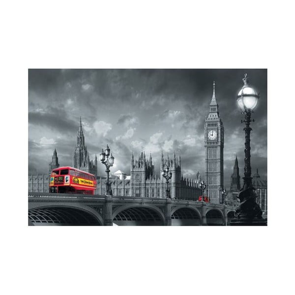 Jednodílná fototapeta Červené autobusy (Westminster Bridge)