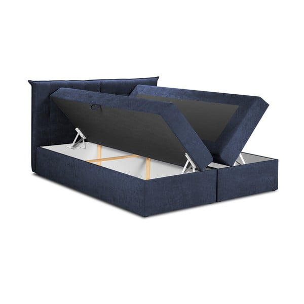 Tumesinine kastipedelvoodi koos panipaigaga 200x200 cm Echaveria - Mazzini Beds-image-3