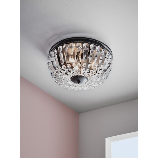 Must laevalgusti kristallvarjuga ø 30 cm Vasa – Markslöjd-image-1