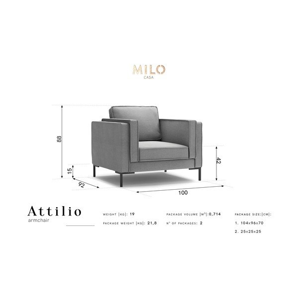 Kollane tugitool Attilio - Milo Casa-image-4