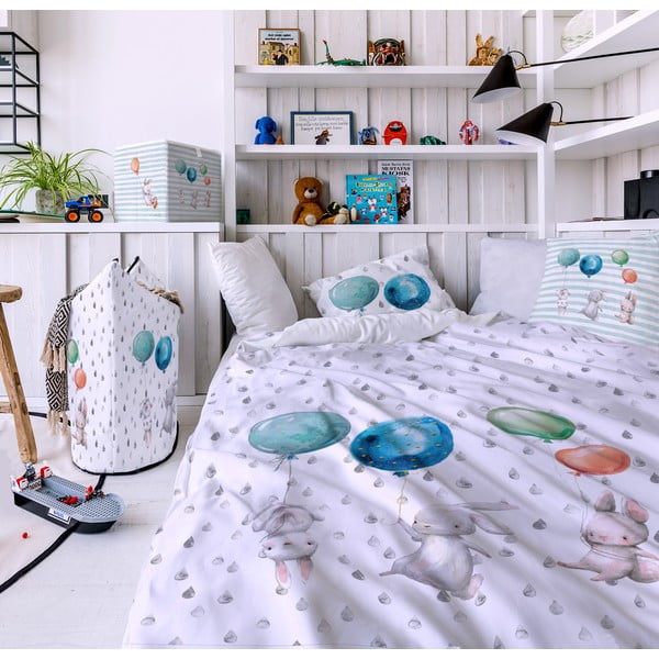 Puuvillane beebivoodipesu Flying Bunnies, 100 x 130 cm Forest School - Butter Kings-image-1