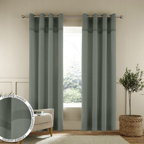 Rohelised kardinad 2 tk komplektis 229x168 cm Living Melville - Catherine Lansfield-image-3