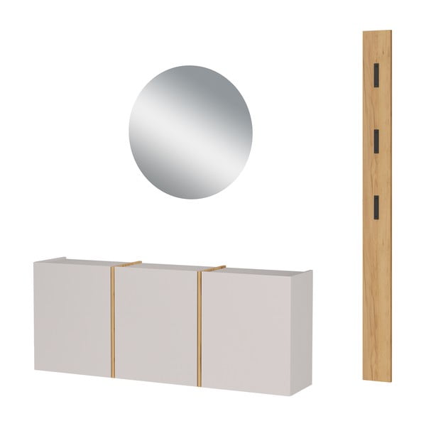 Kreem esikukomplekt 168x200x27 cm Libbiano - Germania