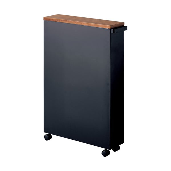 Must metallist ratastega riiul Tower - YAMAZAKI-image-3