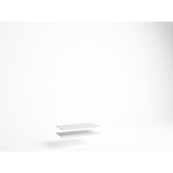 Valged asendusriiulid garderoobi jaoks 2 tk Brisa - Marckeric-image-1