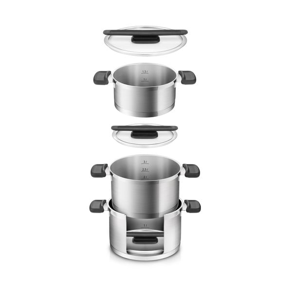 Roostevaba terasnõude komplekt 6 tk Compact - Tescoma-image-2