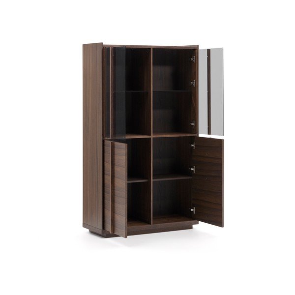 Pruun pähklipuidu spoonist vitriinkapp 100x170x40 cm Onix - Kave Home-image-3