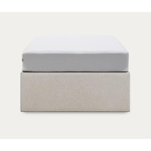 Beež polsterdatud üheinimesevoodi koos panipaigaga 90x190 cm Matters - Kave Home-image-4