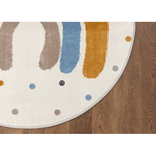 Ookerkollane-elevandiluu värvi laste vaip ø100 cm Joyful Gold - FD-image-3