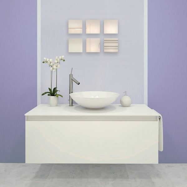 Seinapeeglid 6tk komplektis 10x10 cm - MSV-image-2