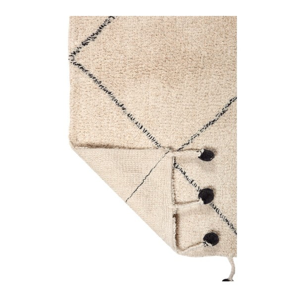 Bavlněný koberec s černými detaily Nattiot Tanvi, 110 x 170 cm-image-3