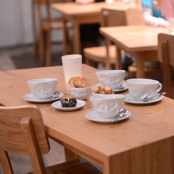 Valge portselanist kohvitass Happy, maht 200 ml - 58products-image-1