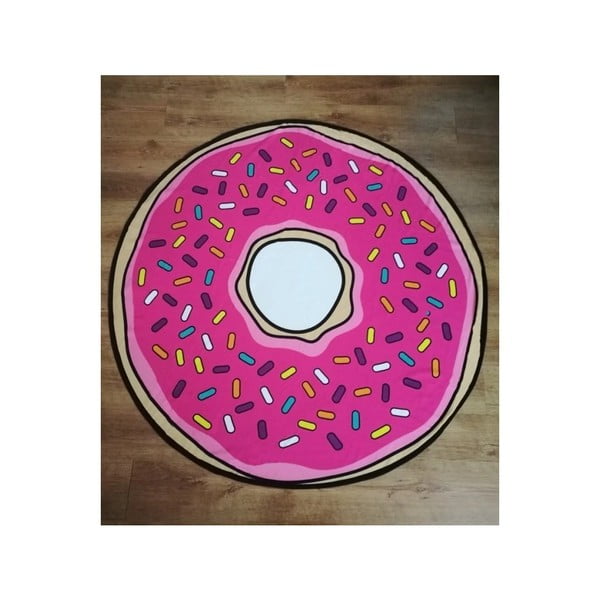Roosa puuvillane rätik ø 150 cm Donut - JAHU collections-image-1