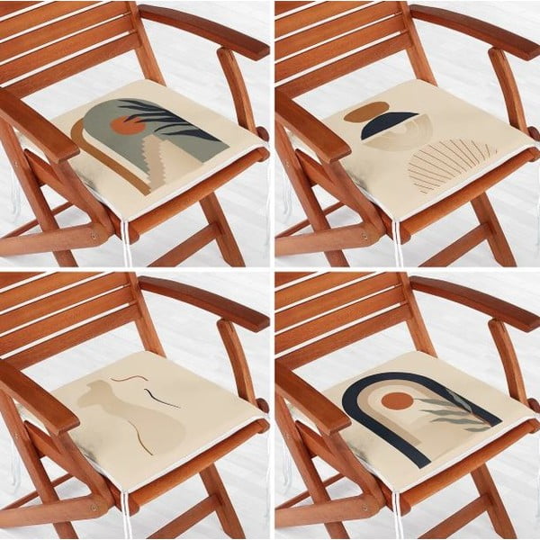 Istmepadjad 4tk komplektis 42x42 cm Illustrated Arch - Mila Home-image-1