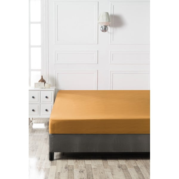 Kollane puuvillane voodipesu 160x200 cm - Mijolnir-image-2