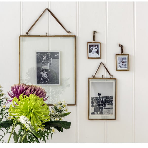 Kuldset värvi metallist raam 20x37,5 cm - Rex London-image-3