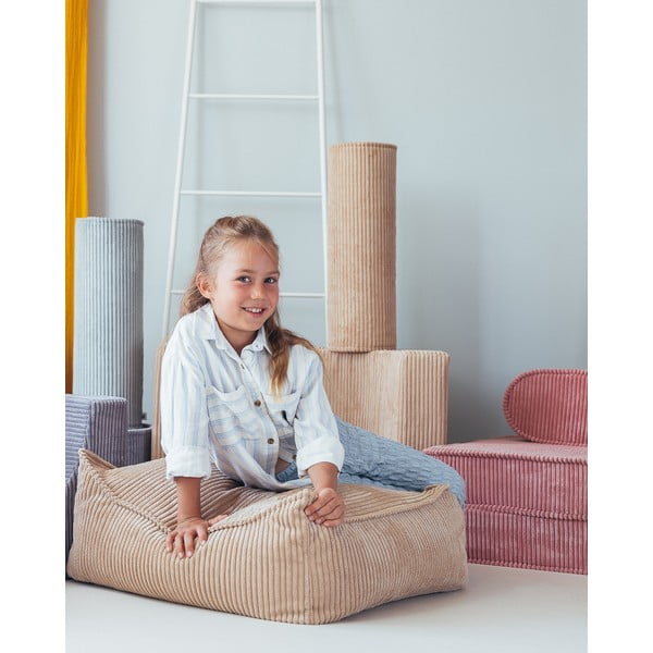 Helepruun velvetist laste kott-tool Square - Wigiwama-image-1