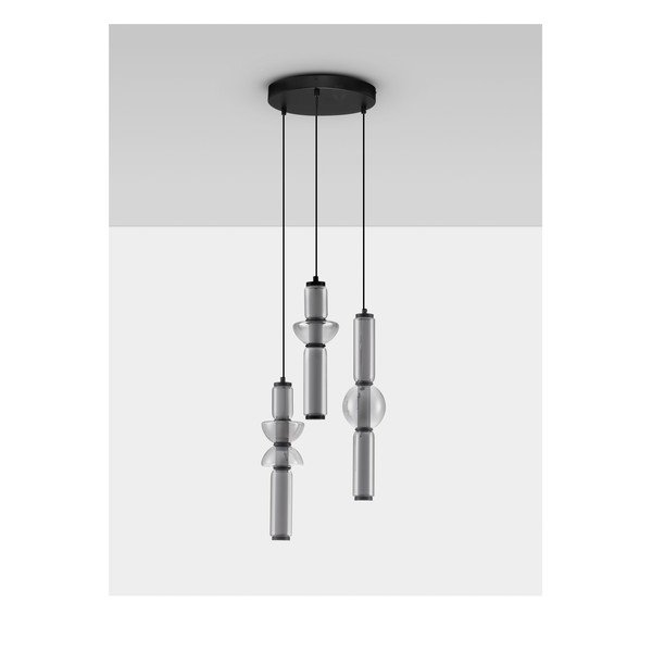 Hallist klaasist hämardatav LED-rippvalgusti ø 38 cm Ulon - Nova Luce-image-3