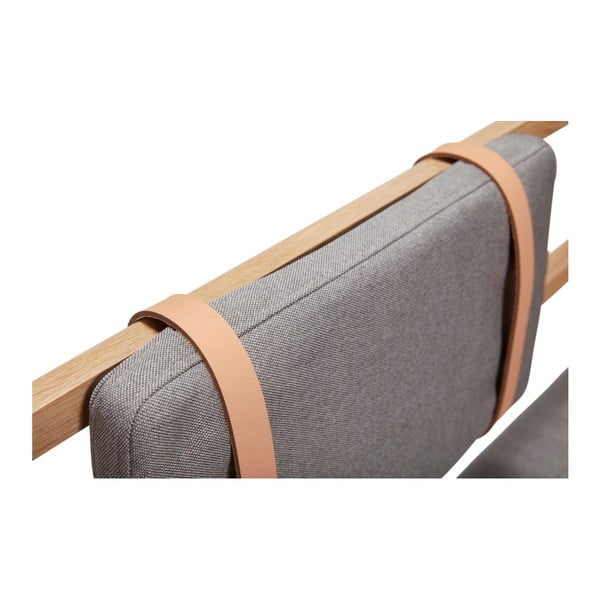 Lavice s polštářem Hübsch Oak Bench-image-2