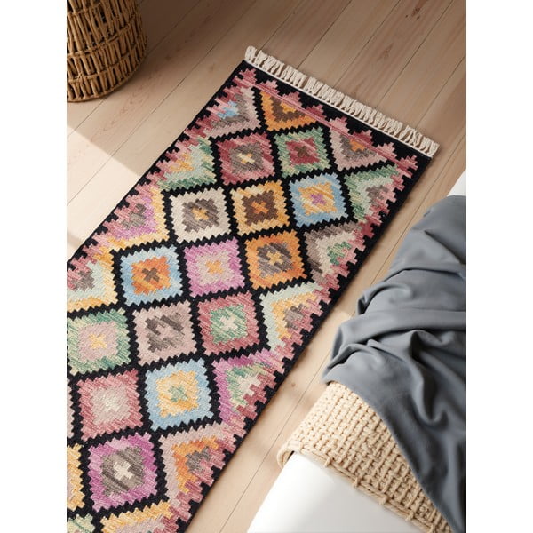 Käsitsi kootud kahepoolne villane vaip 60x190 cm Kamal Zara - Nouristan-image-2