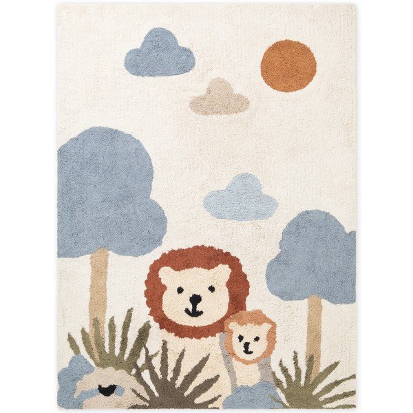 Kreemikas pestav/käsitsi kootud puuvillane lastevaip 140x200 cm Snuggle Lionel - Hanse Home