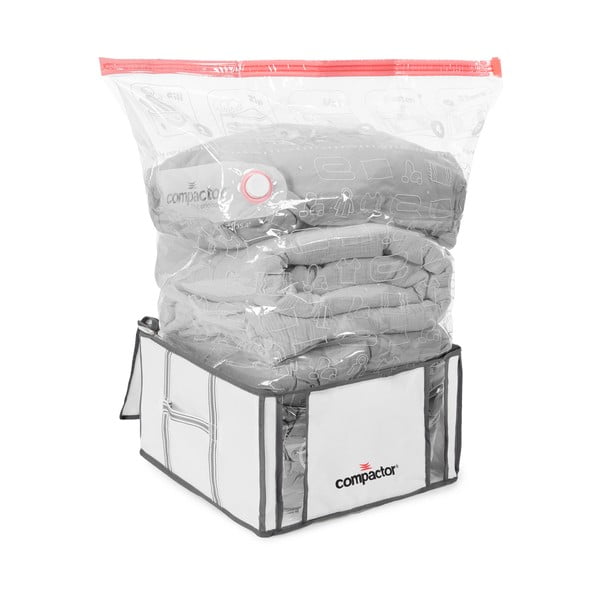 Vaakumtugevdatud kangast hoiukast riietele 42x25x25 cm Life – Compactor-image-4