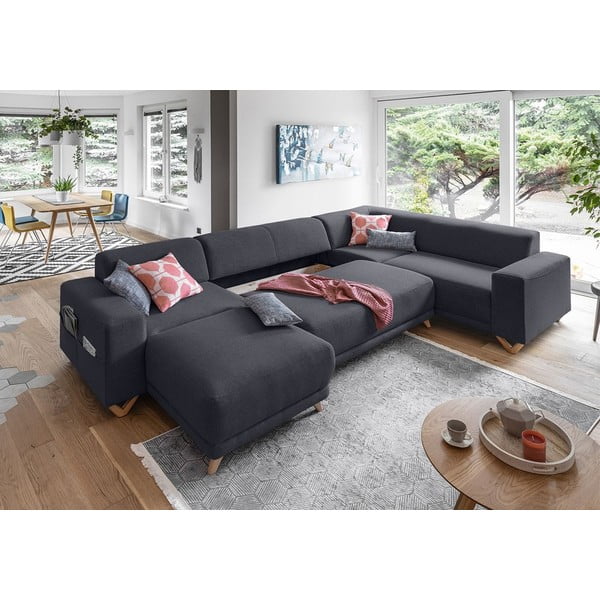 Must panipaigaga nurgadiivanvoodi (vasak nurk/"U" kujuline) Classy Sophie – Miuform-image-4