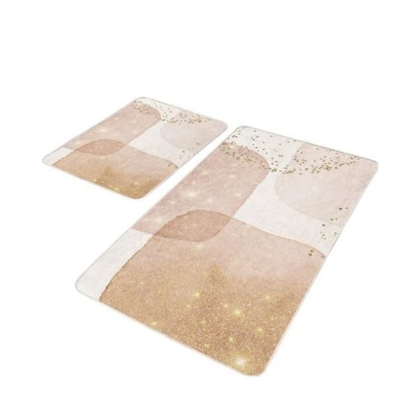 Beežid sametist vannitoamatid 2tk komplektis 60x100 cm - Mila Home