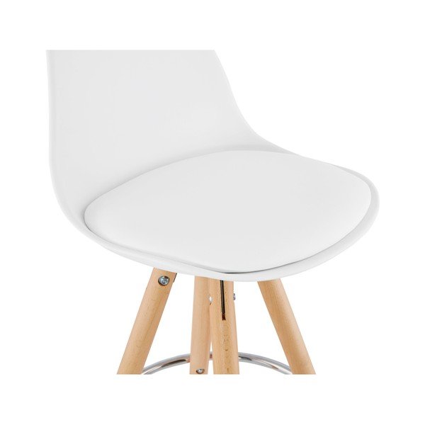 Valge baaritooli, istme kõrgus 74 cm Anau - Kokoon-image-3