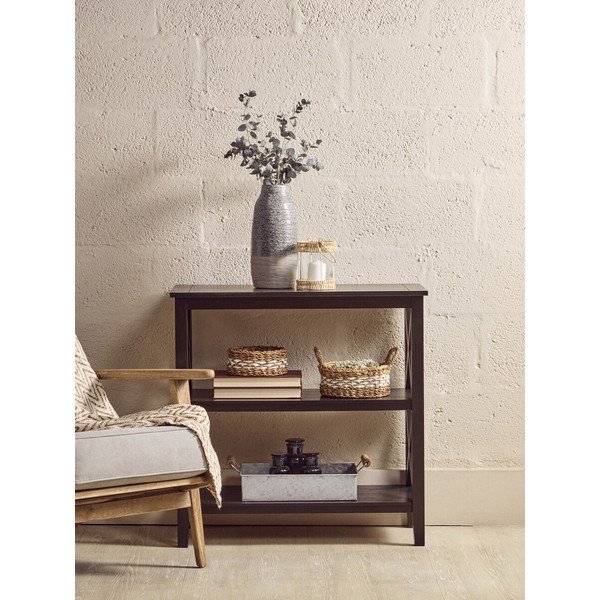 Must männipuidust riiul 40x81x81 cm Heritage - Premier Housewares-image-1