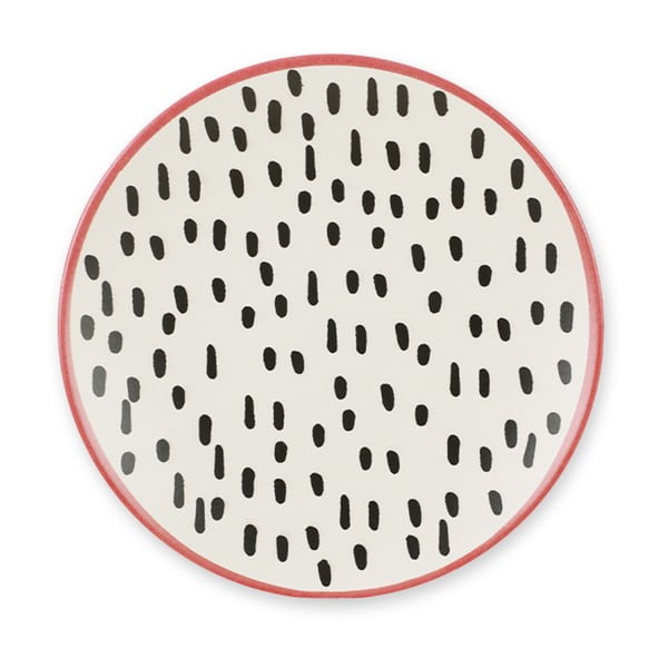 6 keraamilise taldrikutäie komplekt, 20 cm Brush Dots - My Ceramic