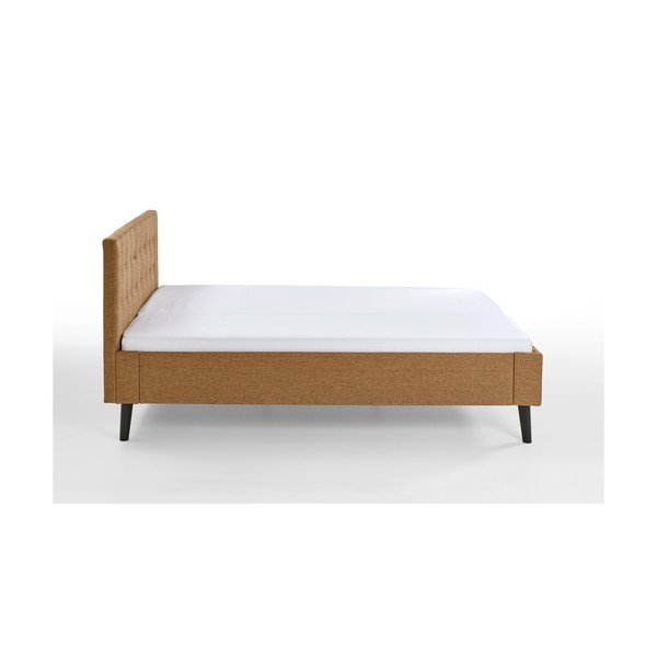 Pruun polsterdatud kaheinimesevoodi 140x200 cm Empire - Meise Möbel-image-4