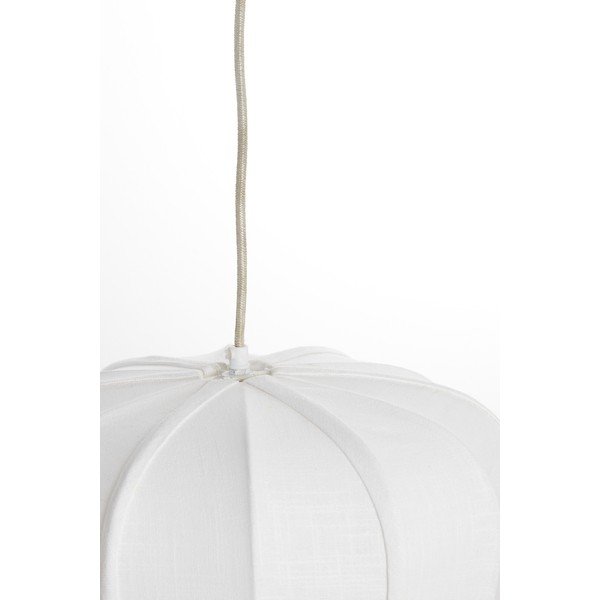 Kreemikas ripplamp kangast varjuga Zubedo - Light & Living-image-4