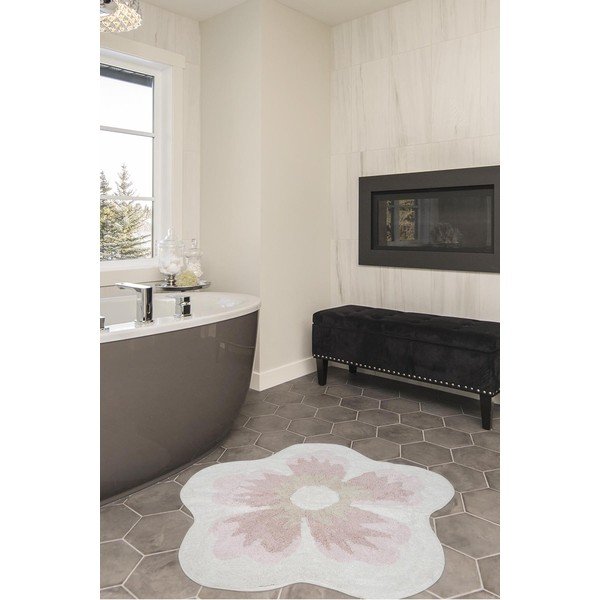 Roosa puuvillane vannitoa vaip Irya Home Collection Lavin - Foutastic-image-1