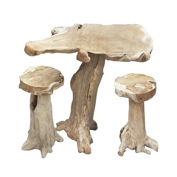 Aia baarilaud tiikpuidust 95x65 cm Surga - Garden Pleasure-image-2