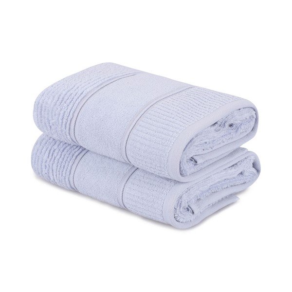 2 helesinise puuvillase rätiku komplekt, 50 x 90 cm Daniela - Foutastic-image-2